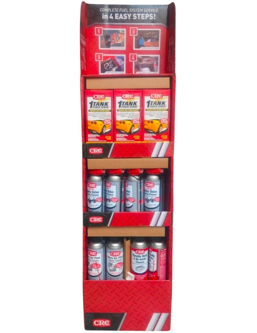 CRC 05802 Limpiador Sistema de Combustible 4 Pasos | Kit Profesional Aire-Turbo-Intake-Tanque