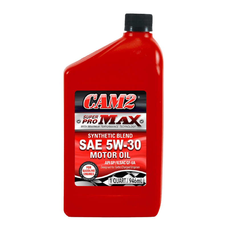 CAM2 SuperPro Max Aceite Mezcla Sintética 5W-30 - Caja 12 cuartos | Vehículos de Pasajeros