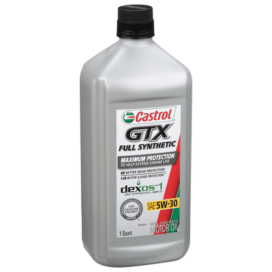 CASTROL GTX FULL SYNTHETIC SAE 5W-30 6/1QT BOTTLES